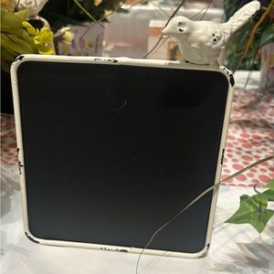 White and Black Decorative Tablet-Style Chalkboard